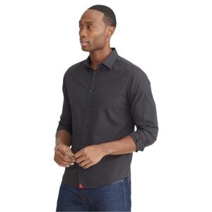 Untuckit Mens Black Button Up Cotton Shirt XL